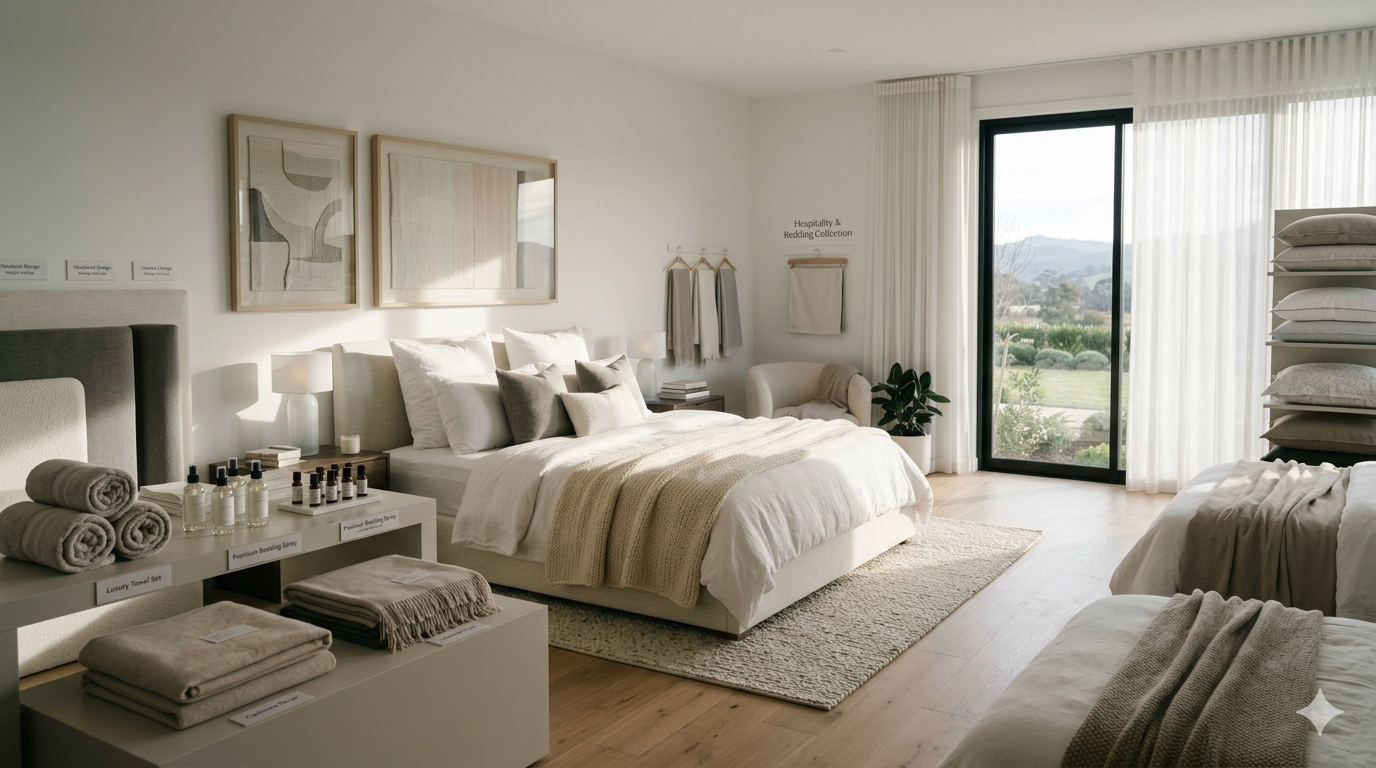 Hospitality and bedding supplies for hotel operations